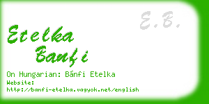 etelka banfi business card